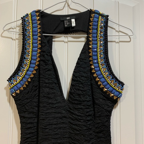 H&M x Beyoncé black embellished dress - Picture 3 of 5